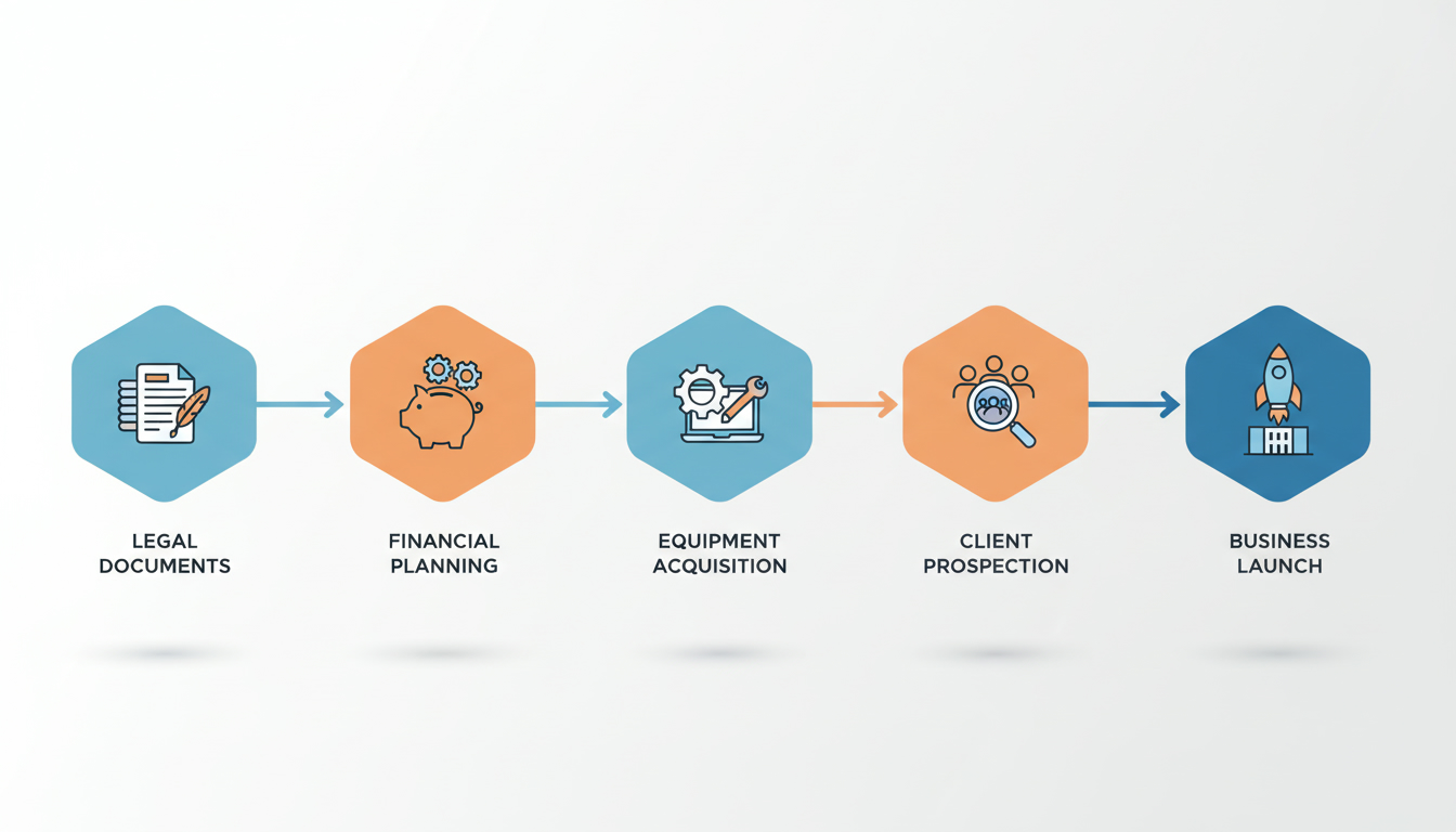 Processus de création d'entreprise artisanale